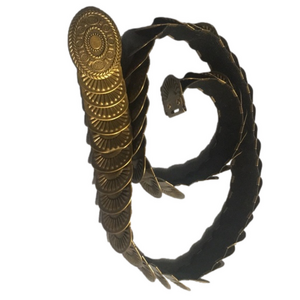 Metal plate armour belt